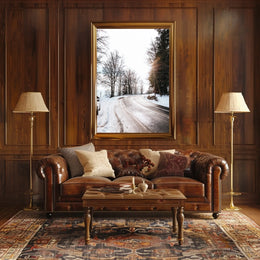 Winter Roadscape Poster