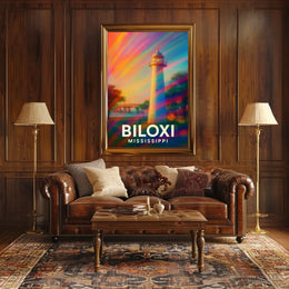Biloxi Lighthouse Mississippi Poster