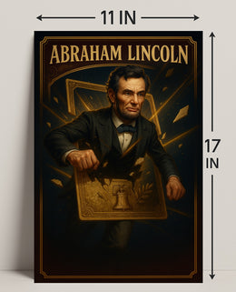 Abraham Lincoln Patriotic Historical Art Poster
