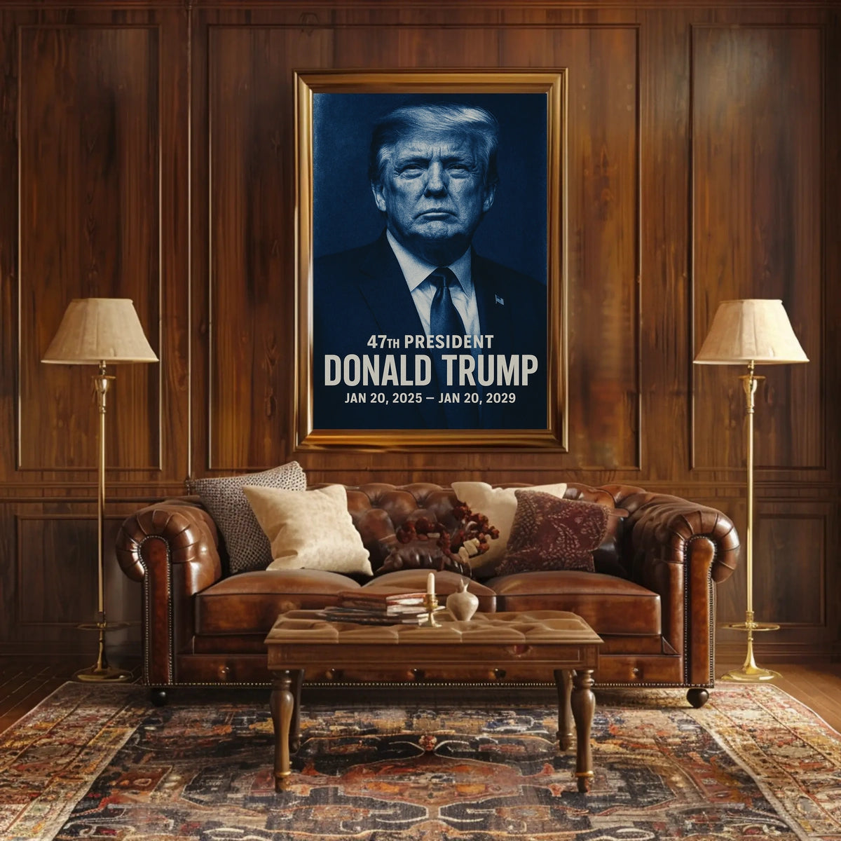 Donald Trump Visionary in Contemplation Poster