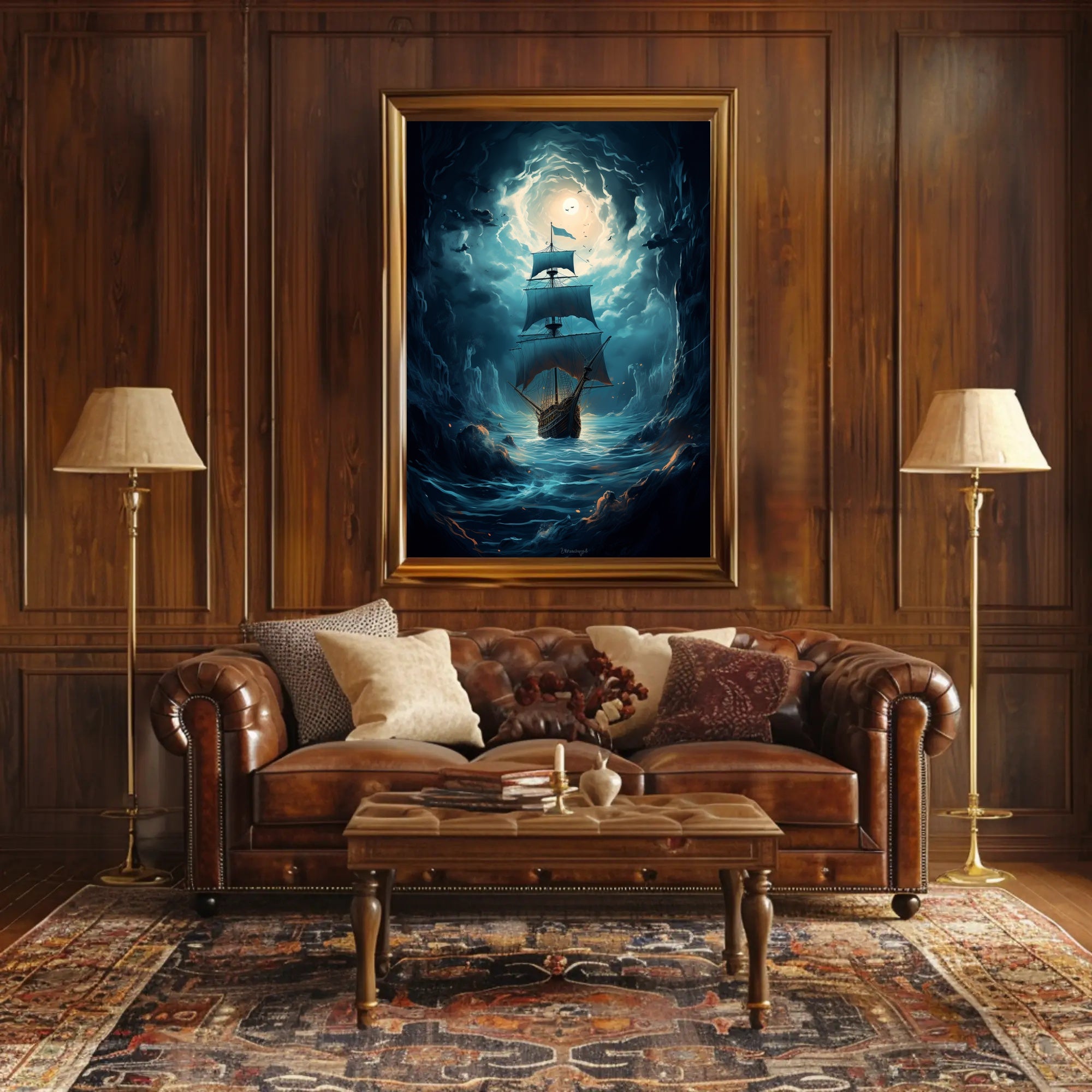 Voyage Through The Storm Poster PosterGoat