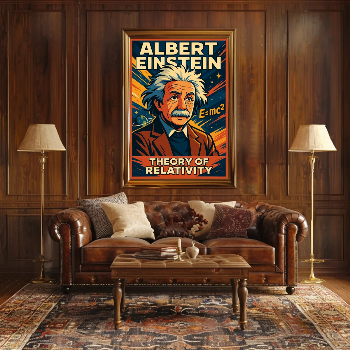 Albert Einstein Theory Of Relativity Poster