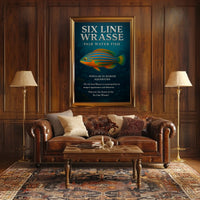 Discover the Six Line Wrasse Poster