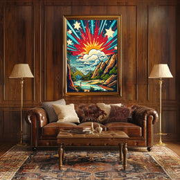 Celestial Landscape Poster