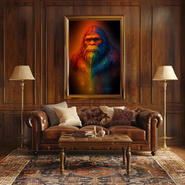 Vibrant Sasquatch Poster PosterGoat
