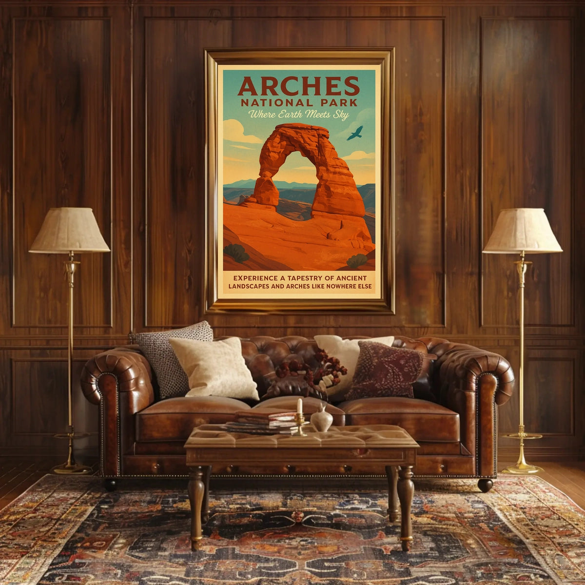 Arches National Park Where Earth Meets Poster