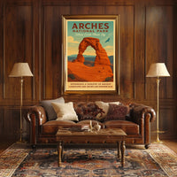Arches National Park Where Earth Meets Poster