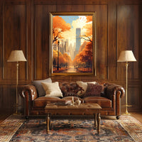 Autumn In The City Poster PosterGoat