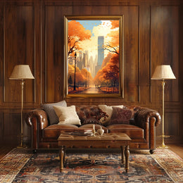 Autumn In The City Poster PosterGoat