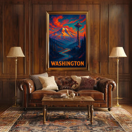 Washington State Scenic Poster