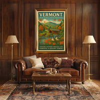 Vermont Charm Wall Art Poster Decor