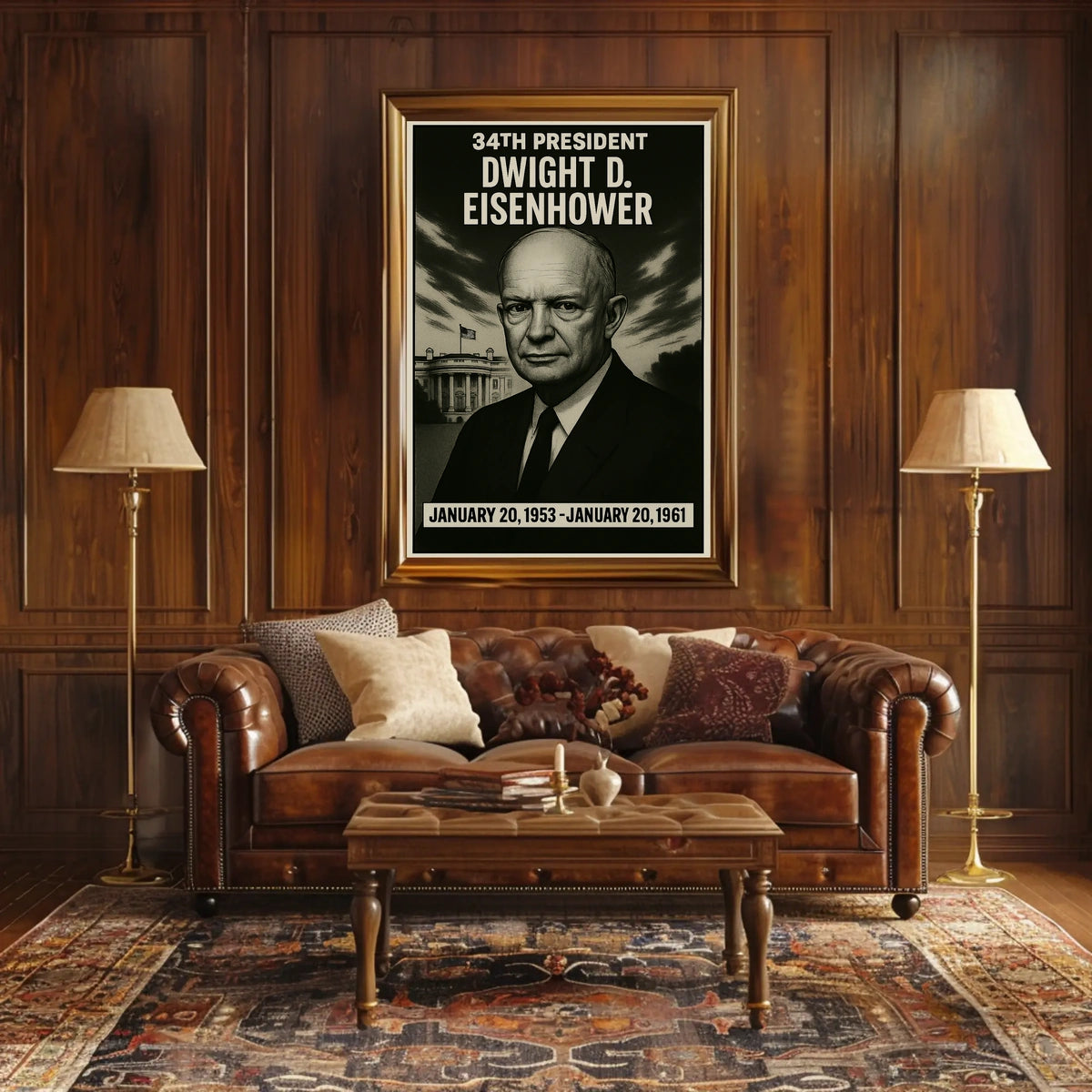 Dwight D. Eisenhower 34Th President Poster