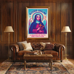Blessed Adeline A Beacon Of Faith Poster