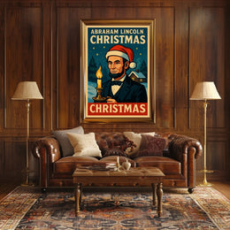 Abraham Lincoln Christmas Poster