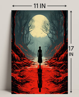 Moonlit Pathway Poster