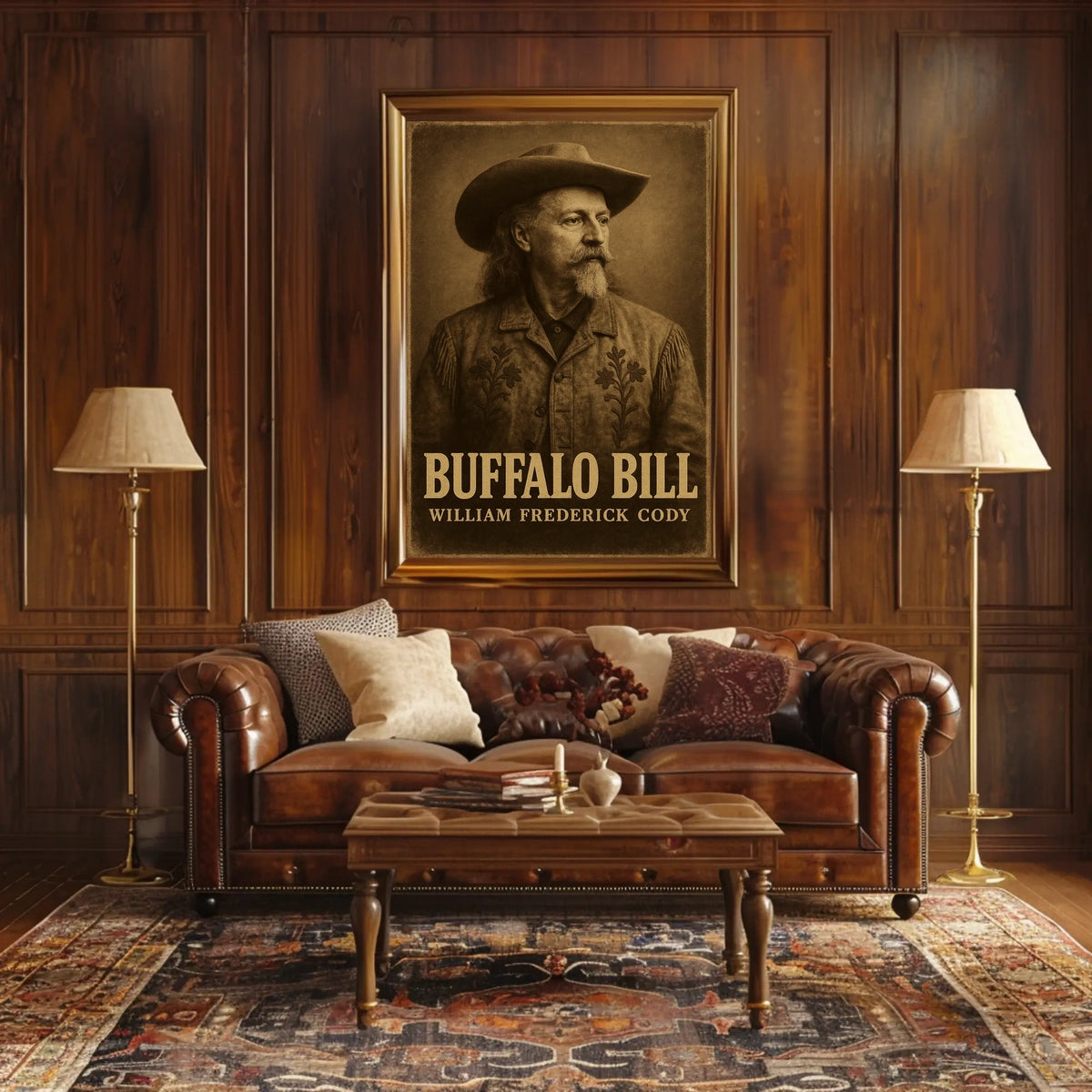 Buffalo Bill Wild West Classic Historical Poster