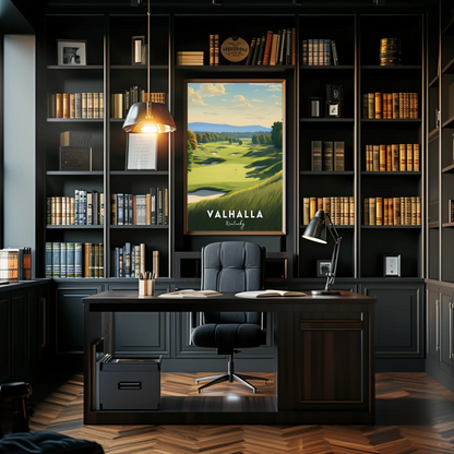 Valhalla Kentucky Golf Course Travel Poster