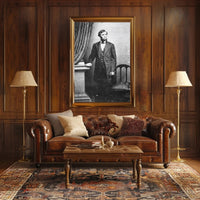 Abraham Lincoln Glasses in Hand Poster Artwork PosterGoat