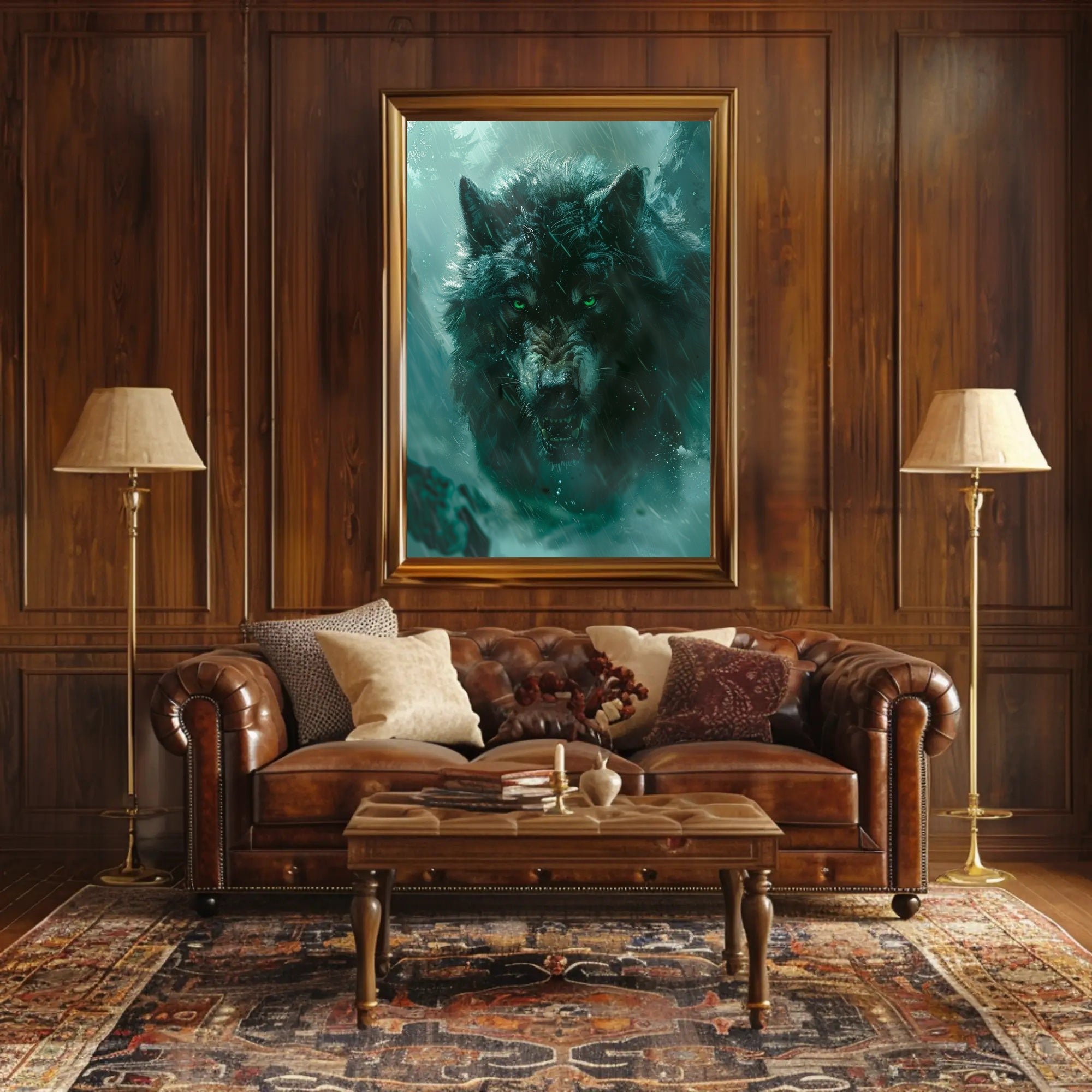 The Fierce Wolf Poster PosterGoat