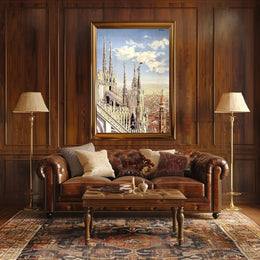 Gothic Architecture and Cityscape Poster PosterGoat