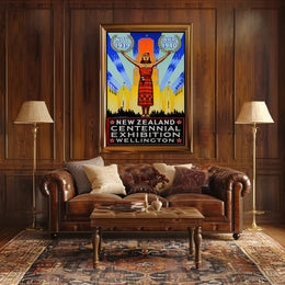 New Zealand Centennial Art Deco Cultural or Heritage Poster