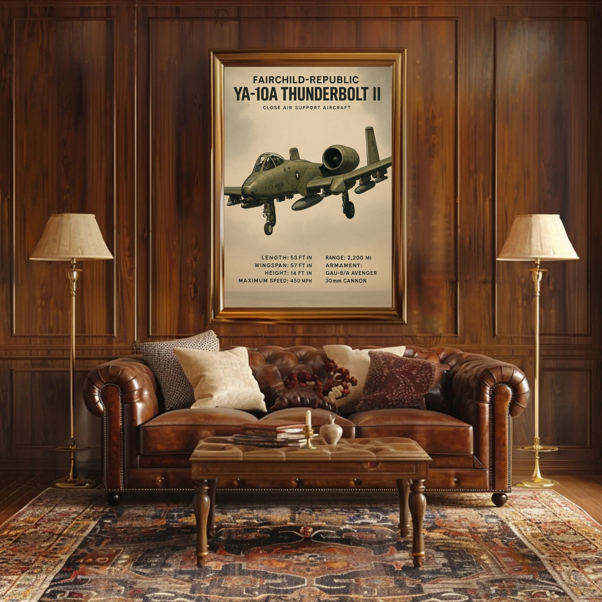 YA-10A Thunderbolt II Overview Poster PosterGoat
