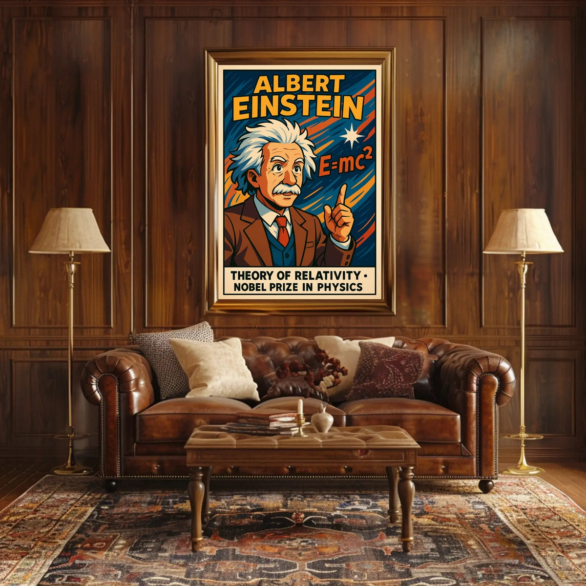Albert Einstein Theory Of Relativity Poster