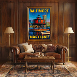 Baltimore Harbor Lighthouse Poster