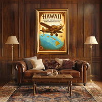 Steampunk Hawaii Adventure Poster PosterGoat