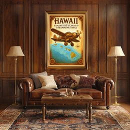 Steampunk Hawaii Adventure Poster PosterGoat