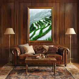Terraced Rice Fields Serenity: Cultural or Heritage Poster PosterGoat
