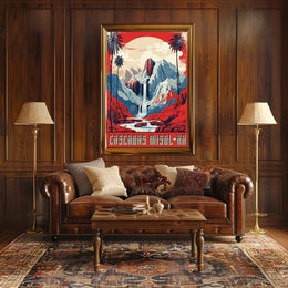 Cascadas Misol-Ha Retro Travel Poster