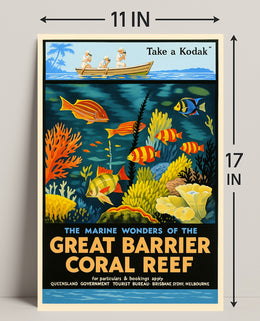 Marine Wonders of the Great Barrier Reef Poster PosterGoat