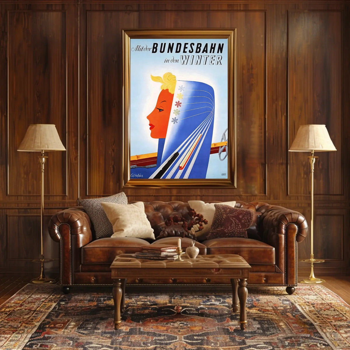 Journey With The Bundesbahn Into Winter Poster