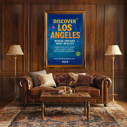 Discover Los Angeles Wall Art Print PosterGoat