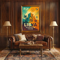 Fly Libya Wander In Color Poster