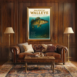 Majestic Walleye Poster