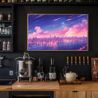Dreamy Cityscape at Dusk Poster