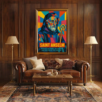 Saint Anselm Benedictine Monk And Poster