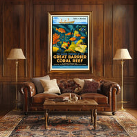 Marine Wonders of the Great Barrier Reef Poster PosterGoat