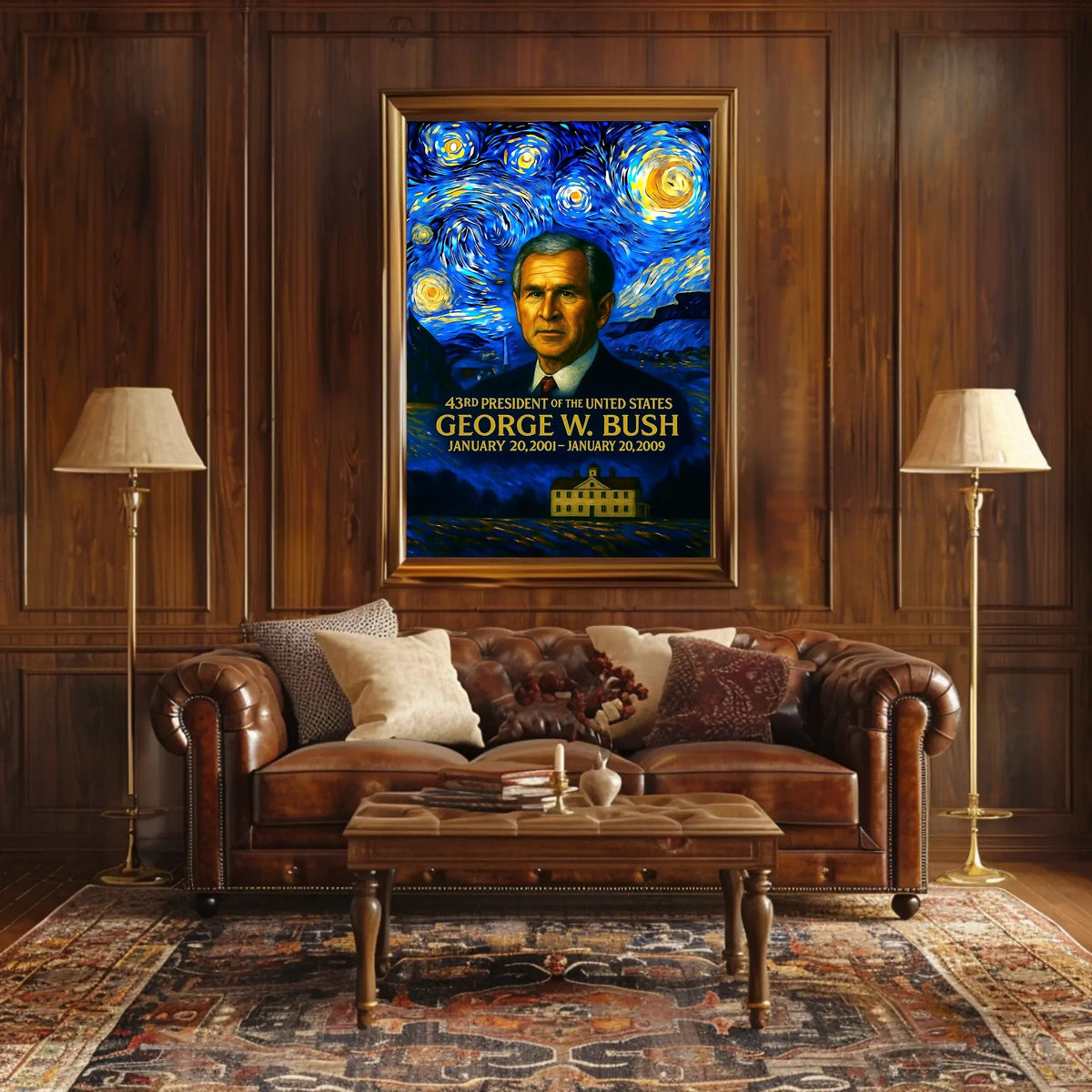 George W. Bush 43rd President of the United States Presidential Masterpiece Series Poster