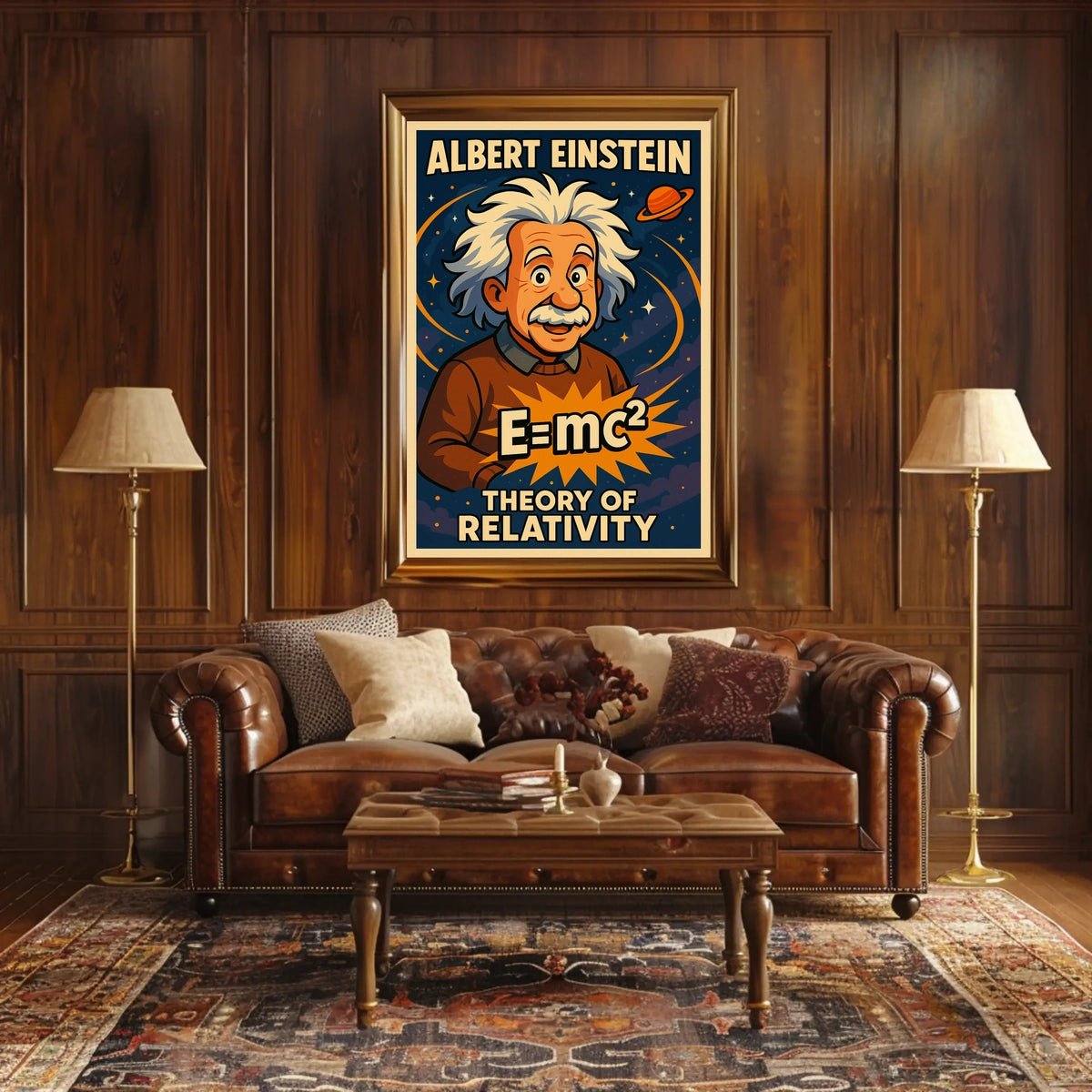 Albert Einstein Theory Of Relativity Poster
