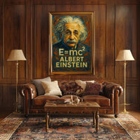 Albert Einstein Iconic Physicist Poster