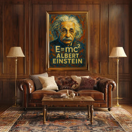 Albert Einstein Iconic Physicist Poster