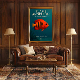Flame Angelfish A Jewel of the Reef Poster PosterGoat