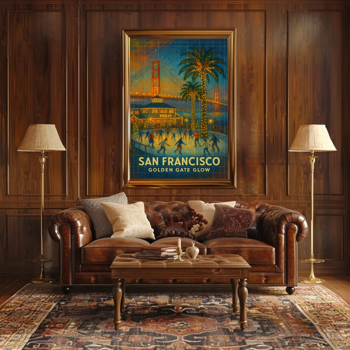 San Francisco Golden Gate Glow Poster