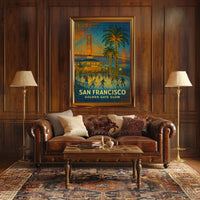 San Francisco Golden Gate Glow Poster