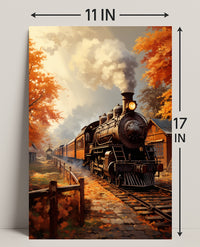 Autumn Steam Journey Poster