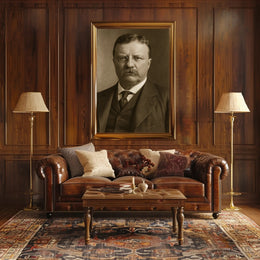 Vintage Portrait of Distinguished Gentleman Historical Poster
