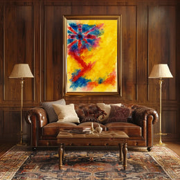 Abstract Union Jack Watercolor Poster
